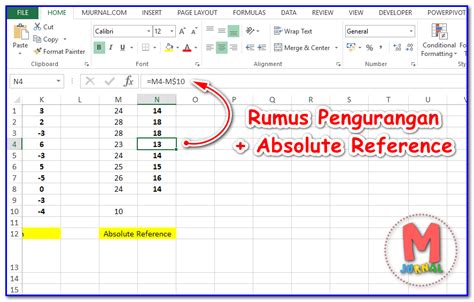 Rumus Pengurangan Pada Excel + 8 Contoh .